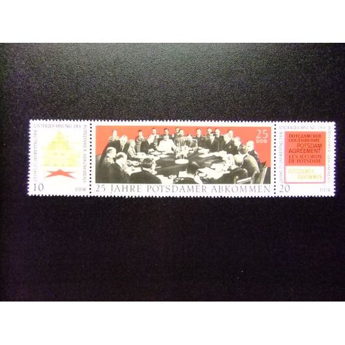Allemagne Orientale ( Ddr) -1970 - 25 Anniversaire Du Traité De Potsdam - Yvert & Tellier Nº 1277 /1279 * Mh