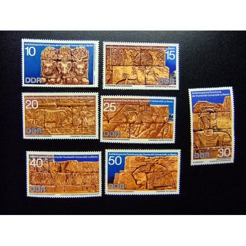 Allemagne Orientale ( Ddr) -1970 - Recherches Archéologiques - Arqueologia - Yvert & Tellier Nº 1297 /1303 * Mh