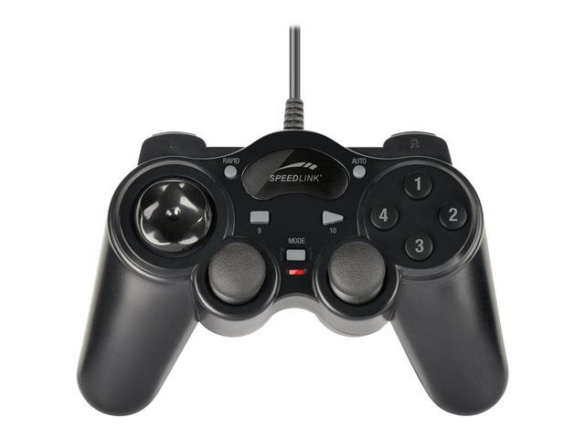 Speedlink Sl-6515-Bk Thunderstrike - Gamepad - 12 Boutons - Filaire - Noir - Pour Pc