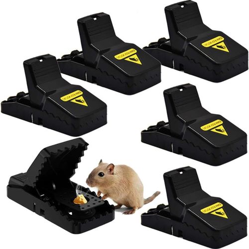 Piège à souris, lot de 6 pièges à souris professionnels, pièges à rats, réutilisables goodnice