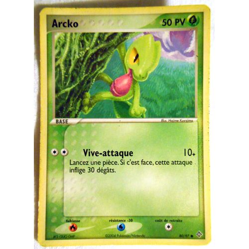 Carte Pokemon Arcko 50 Pv 80/97 Extention Dragon