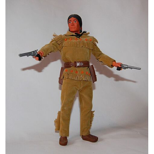 Lot Big Jim 004 & Lone Rangers Gabriel (Mattel 1971 Hong Kong) - Figurines Vintage à Réparer