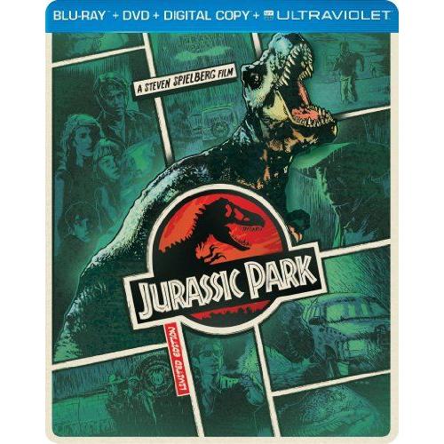 Jurassic Park (Steelbook) (Blu Ray + Dvd + Digital With Ultraviolet)