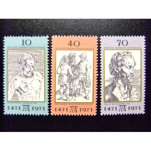 Allemagne Orientale ( Ddr) -1971 - Albrecht Dürer - Alberto Durero - Yvert & Tellier Nº 1362 / 1364 *Mh