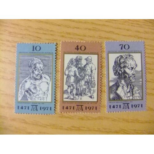 Allemagne Orientale ( Ddr) -1971 - Albrecht Dürer - Yvert & Tellier Nº 1362 / 1364 *Mh