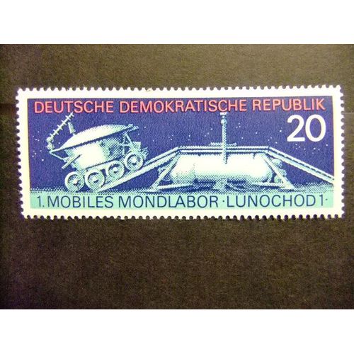 Allemagne Orientale ( Ddr) -1971 - Espace "Lunochod 1 " - Yvert & Tellier Nº 1349 *Mh