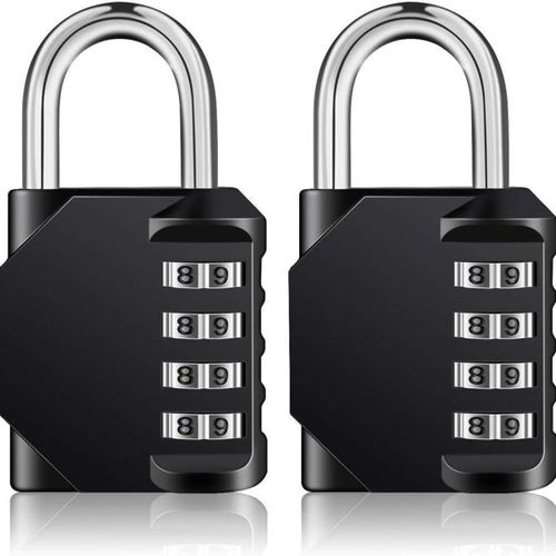 Cadenas à combinaison 2 pièces, serrures avec code numérique 4 goodnice
