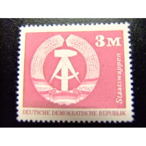 Allemagne Orientale ( Ddr) -1974 - Blason De La R.D.A. - Yvert & Tellier Nº 1643 * Mh