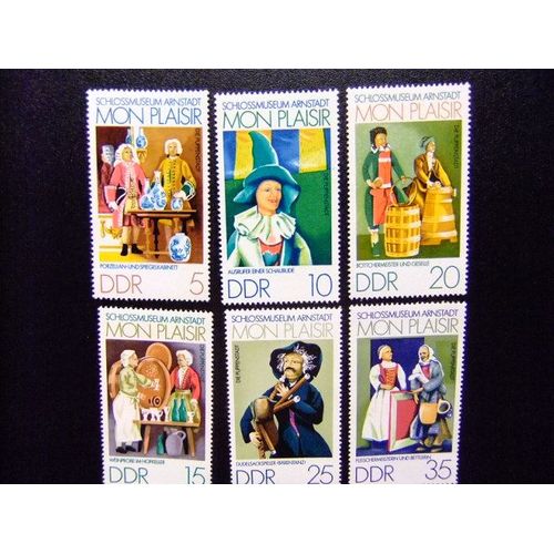 Allemagne Orientale ( Ddr) -1974 - Musee Du Chateau " Mon Plesir " - Yvert & Tellier Nº 1657 /1662 * Mh