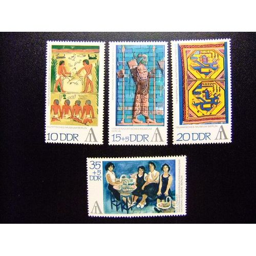 Allemagne Orientale ( Ddr) -1972 - Exposition Internationale De Timbres (Tableaux) - Yvert & Tellier Nº 1471/1474 * Mh