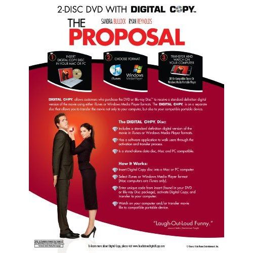 The Proposal (Two Disc Deluxe Edition + Digital Copy)