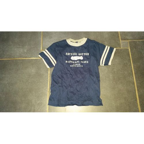 T-Shirt Associes Bleu Marine Manches Courtes 2 Ans