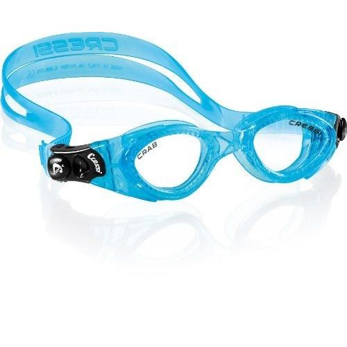 Cressi Crab Lunettes De Natation Adulte Transparent/Bleu