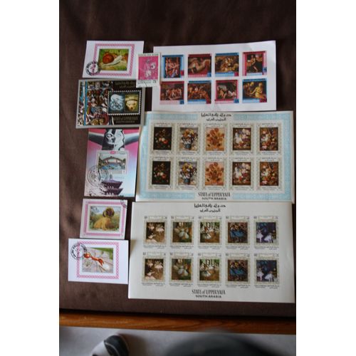 Blocs De Timbres Non Denteles