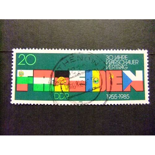 Allemagne Orientale ( Ddr) -1985 - 30 Anniversaire Du Pacte De Varsovie - Yvert & Tellier Nº 2570 ºfu