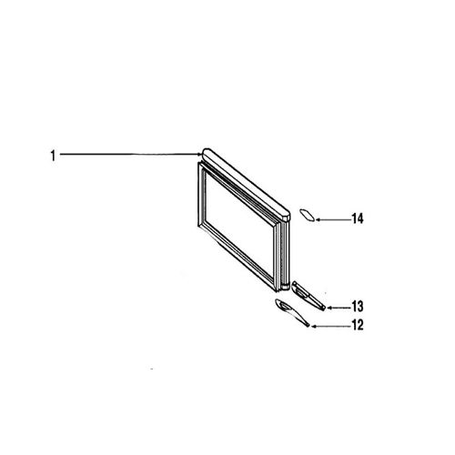 43X7760. PORTE CONGELATEUR AVEC JOINT MAGNETIQUE VEDETTE