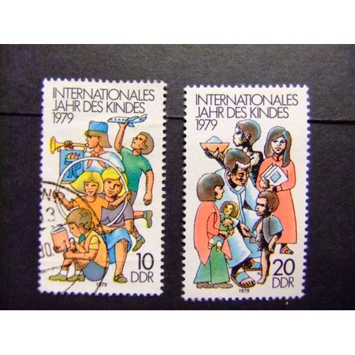 Allemagne Orientale ( Ddr) -1979 - Année Internationale De L`Enfant - Yvert & Tellier Nº 2087/ 88 ºfu