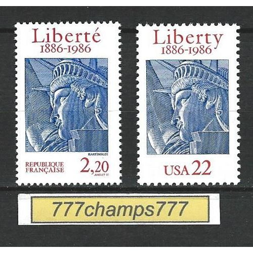 Centenaire Statue De La Liberté À New York. 1986. Y & T 2421 Et 1672 Etats-Unis 