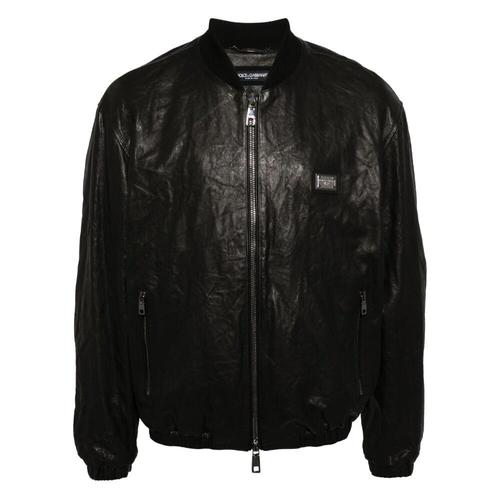 Dolce & Gabbana - Jackets > Leather Jackets - Black