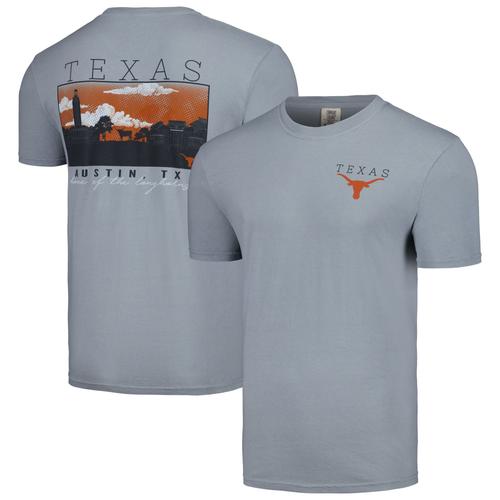T-Shirt Gris Pour Hommes Texas Longhorns Campus Scene Comfort Colors