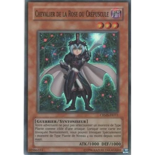 Carte Yu-Gi-Oh! "Chevalier De La Rose Du Crépuscule" Super Rare Crms-Fr011