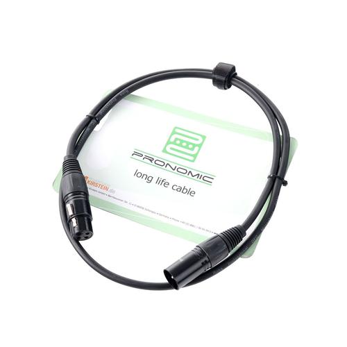 Pronomic Stage XFXM-1 Câble Micro XLR 1 m Noir