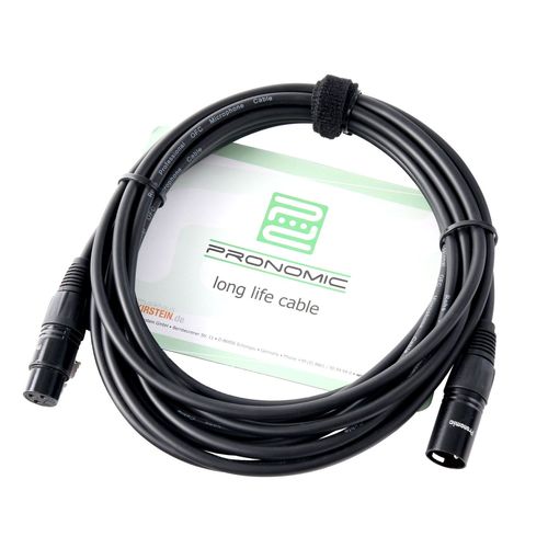 Pronomic Stage XFXM-5 Câble Micro XLR 5 m Noir