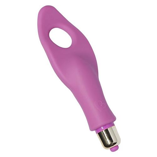 Sextoy Vibromasseur Clitoris Doigt Silicone Rocks Off Finger Tingles Rose