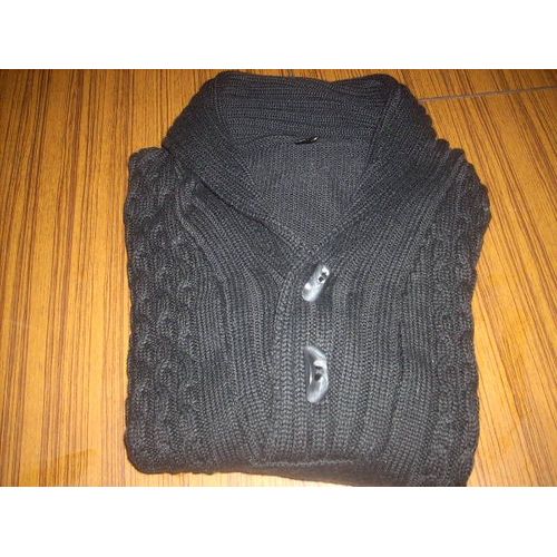 Pull Col Châle Noir T M