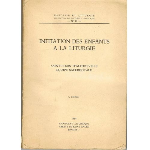 Initiation Des Enfants A La Liturgie