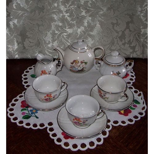Dinette Service À Café Porcelaine Fleurs