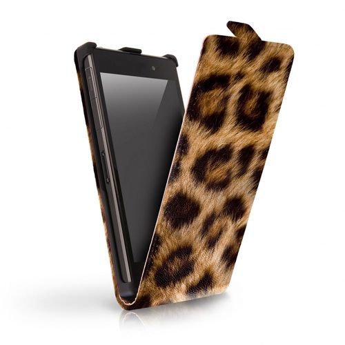 Etui Slim À Rabat Vertical Pour Sony Xperia Z2 Avec Impression Léopard
