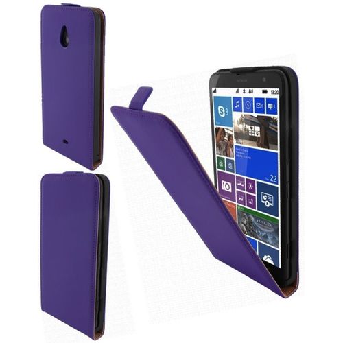 Etui Slim À Rabat Pour Nokia Lumia 1320 Violet Lisse Aspect Mat