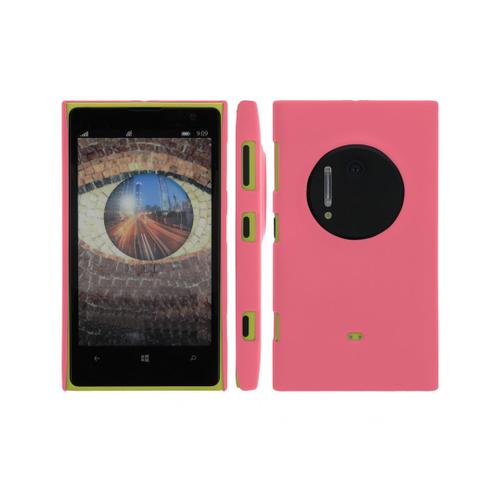 Coque Rigide Rose Pour Lumia 1020 Nokia Aspect Mat Toucher Rubber