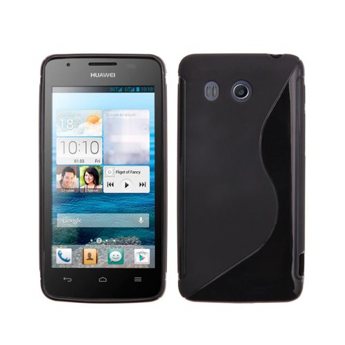 Coque Housse S-Line Noire Pour Huawei Ascend G525