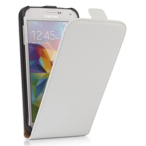 Etui Slim Blanc À Rabat Samsung Galaxy S5
