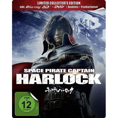 Space Pirate Captain Harlock (Blu-Ray 3d, + Dvd, Limited Collector's Edition, Steelbook, 2 Discs)