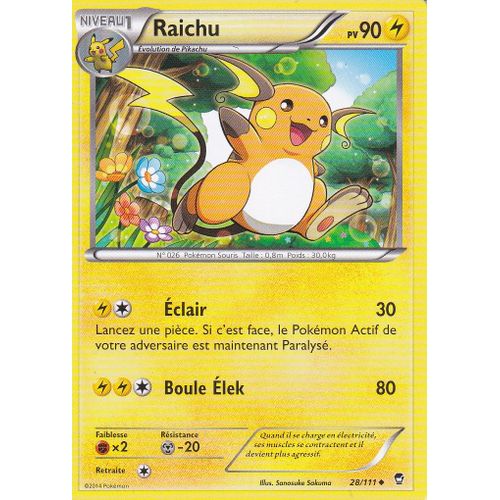 Raichu - X.Y Poings Furieux - 28/111