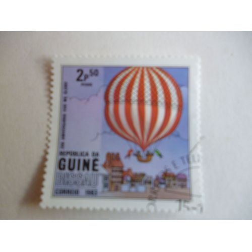 Timbre "Guinée Bissau 1983;200 Ème Année Du Ballon".