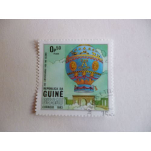 Timbre "Guinée Bissau 1983;200 Ème Année Du Ballon".