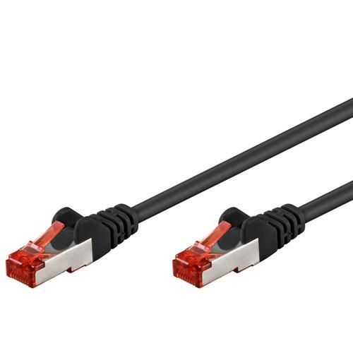 Patchkabel RJ45  S/FTP  Cat6   3,00m schwarz