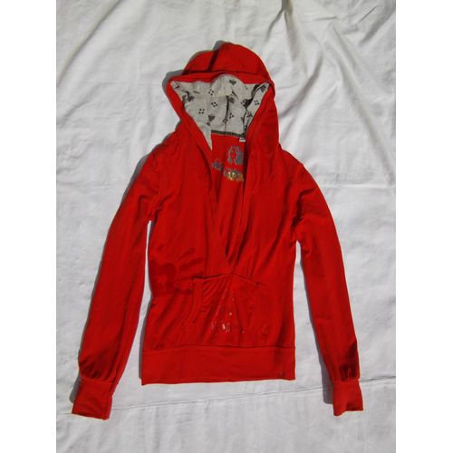 Blouson "Dpm ", Femme, Rouge ,Avec Capuche, Taille M