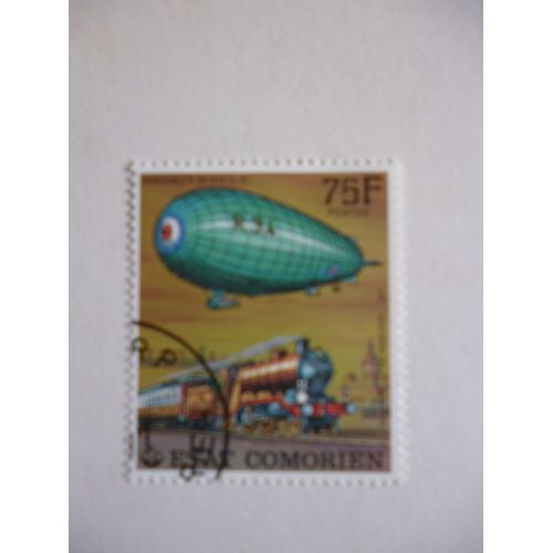 Timbre "Comores :Dirigeable R 34 1919 (Grande Bretagne)".