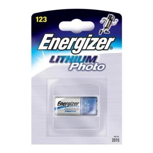 Energizer Lot de 10 Blisters de 1 Pile Lithium Photo CR 123 A 3V