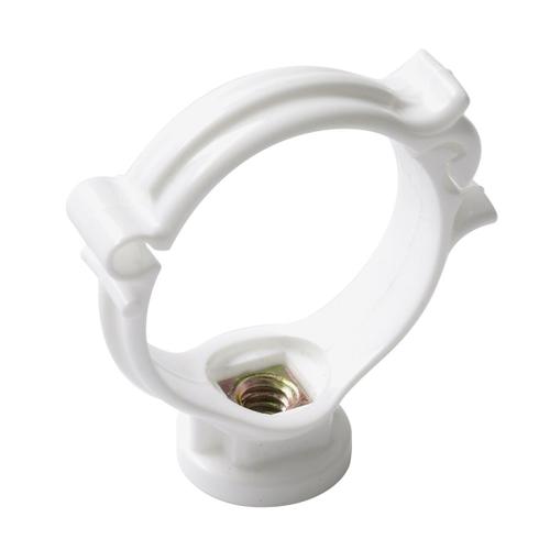 Collier de fixation monobloc blanc - 40