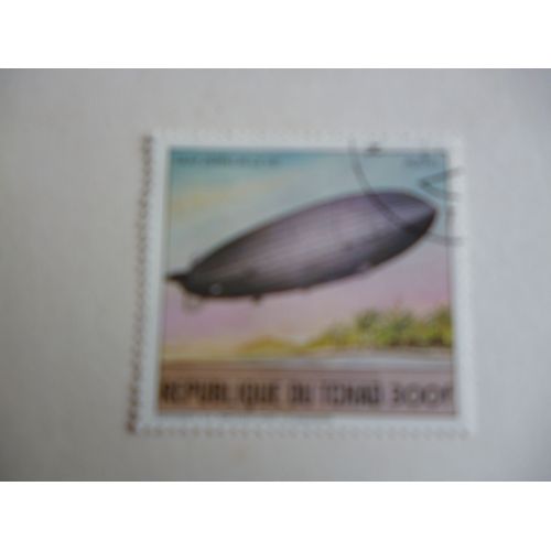 Timbre "Tchad : "Graf Zeppelin :L Z 127".