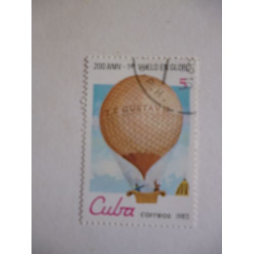 Timbre "Cuba 1983 :Bicentenaire Du 1er Vol En Ballon".