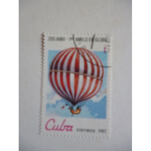 Timbre "Cuba 1983 :Bicentenaire Du 1er Vol En Ballon".
