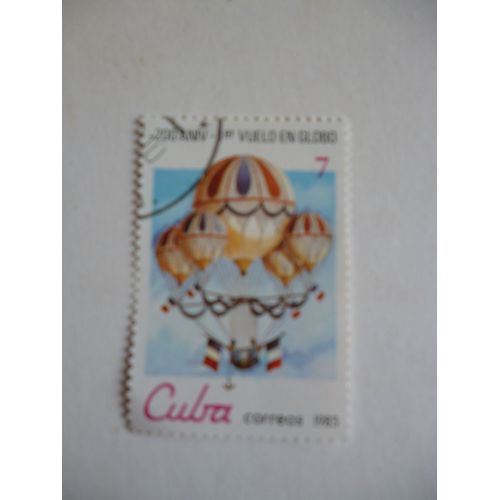 Timbre "Cuba 1983 :Bicentenaire Du 1er Vol En Ballon".