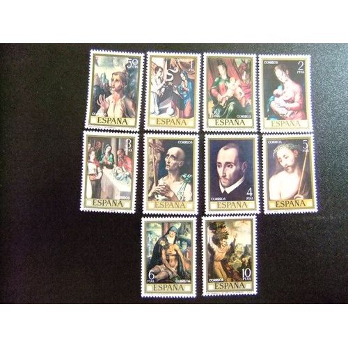 España Spain Espagne 1970 Peintures Religieuses - (Morales) - Edifil Nº 1963/1972 Yvert Nº 1612 / 1621 ** Mnh
